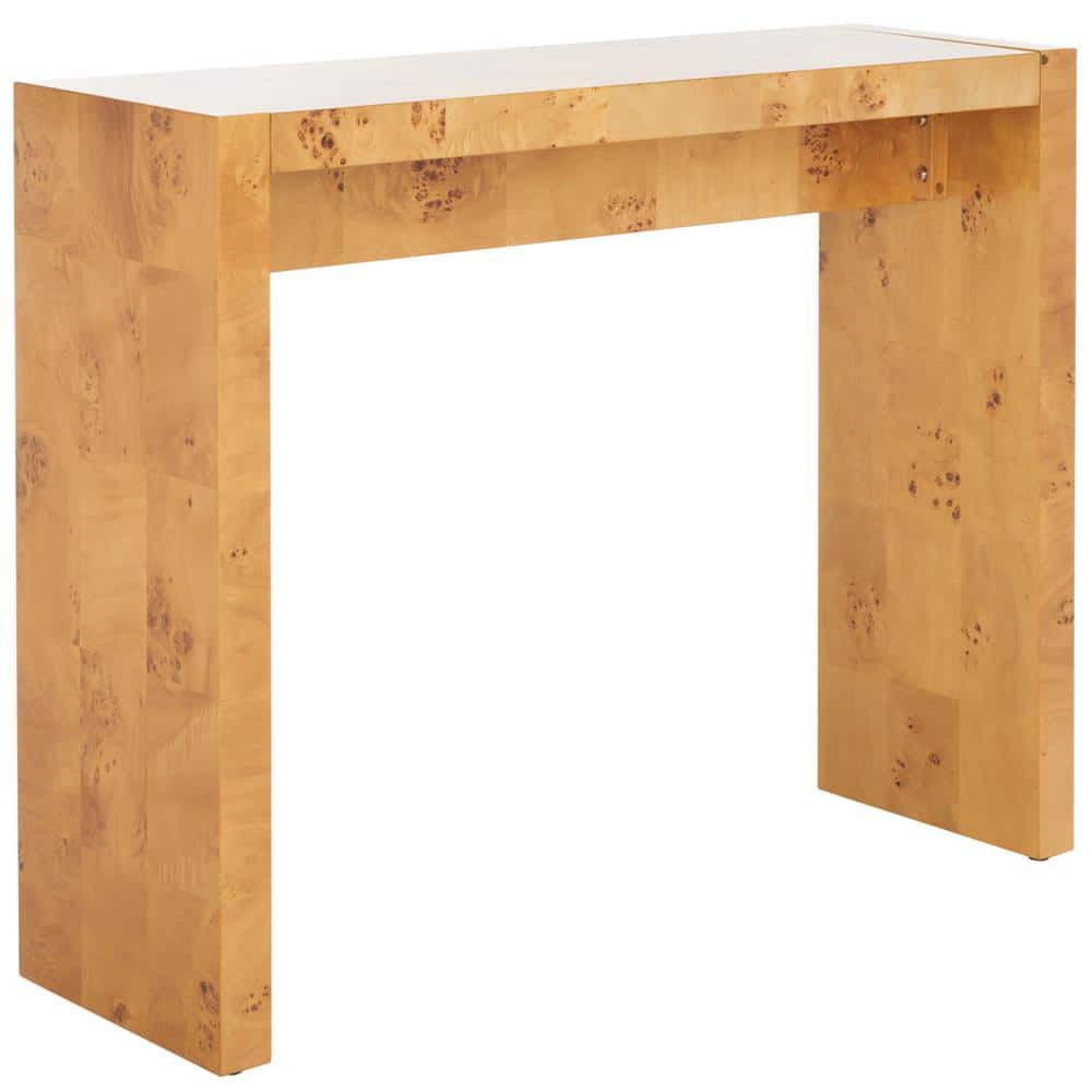 Cella Natural Poplar Wood Rectangle Console Table