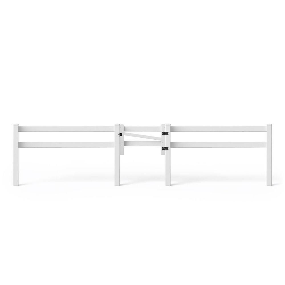 5 in. x 5 in. x 5 ft. Vinyl Fence Post (204 ft. W Ranch Fence Set with Gate and Rails) price history on PriceWatchPro