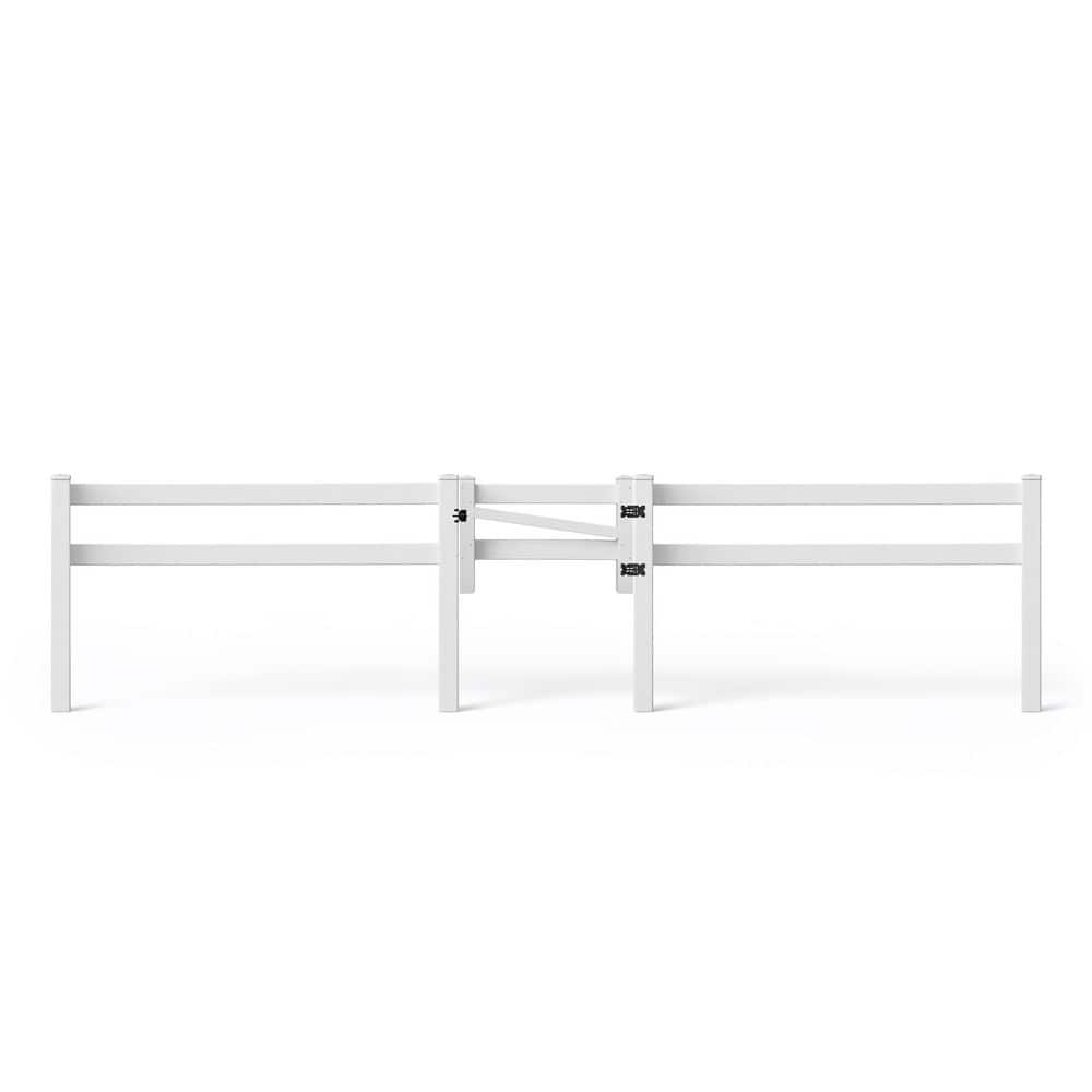 5 in. x 5 in. x 5 ft. Vinyl Fence Post (300 ft. W Ranch Fence Set with Gate and Rails) price history on PriceWatchPro