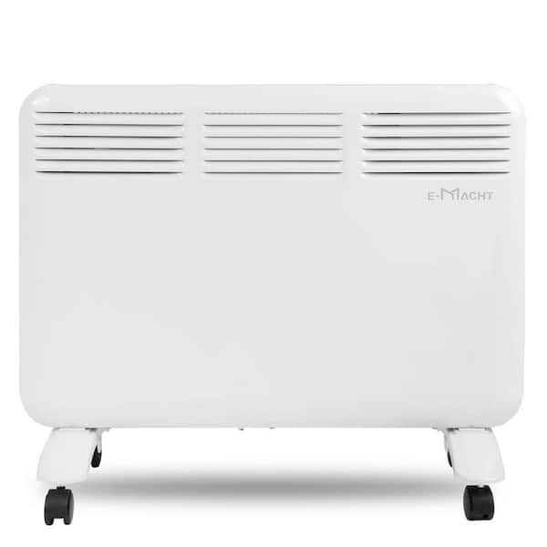 cadeninc 1000-Wat Freestanding or Wall Mounted Electric Radiator Space Heater with Adjustable Thermostat, Led Display