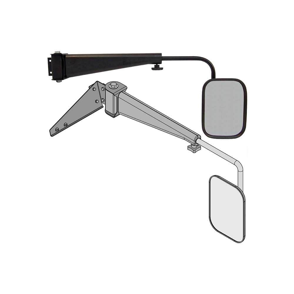 K&M Mfg Mirror Kit for Case IH Maxxum Series Tractors : Right-Hand : Black Powder Coat price history on PriceWatchPro