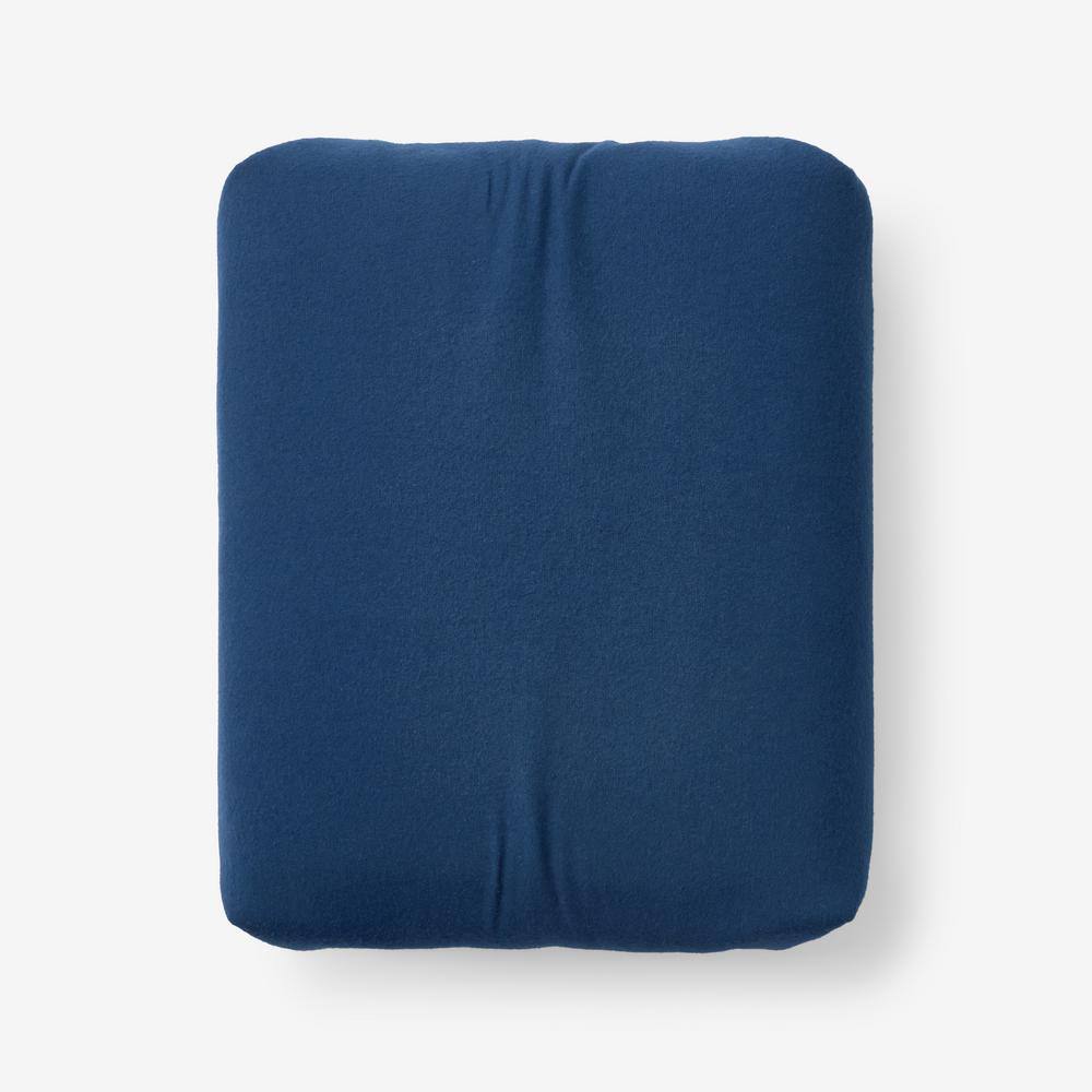 Company Cotton Solid Velvet Flannel Slate Blue Cotton Queen Fitted Sheet price history on PriceWatchPro