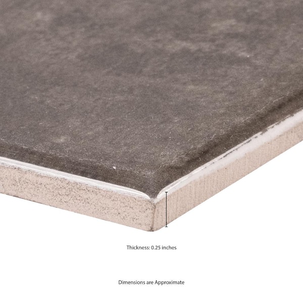 MSI Lakeview Storm 3 in. x 12 in. Glossy Ceramic Subway Wall Tile