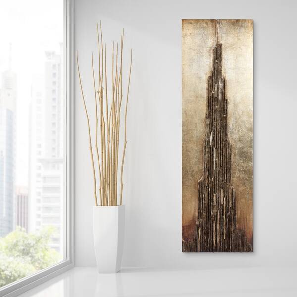 72 In X 22 In Stratified Mixed Media Hand Painted Dimensional Wall Art Pmo 7222 The Home Depot