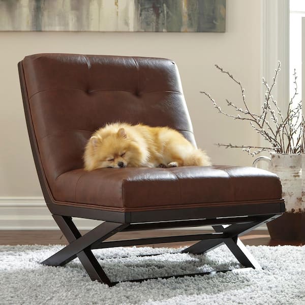 Signature DESIGN BY ASHLEY Sidewinder Brown Faux Leather Side