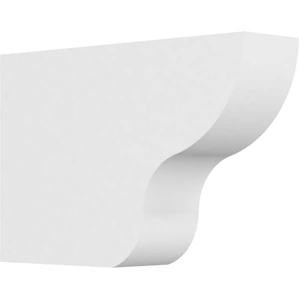 Ekena Millwork 3 in. x 8 in. x 12 in. Standard Greensboro Architectural Grade PVC Rafter Tail Brace