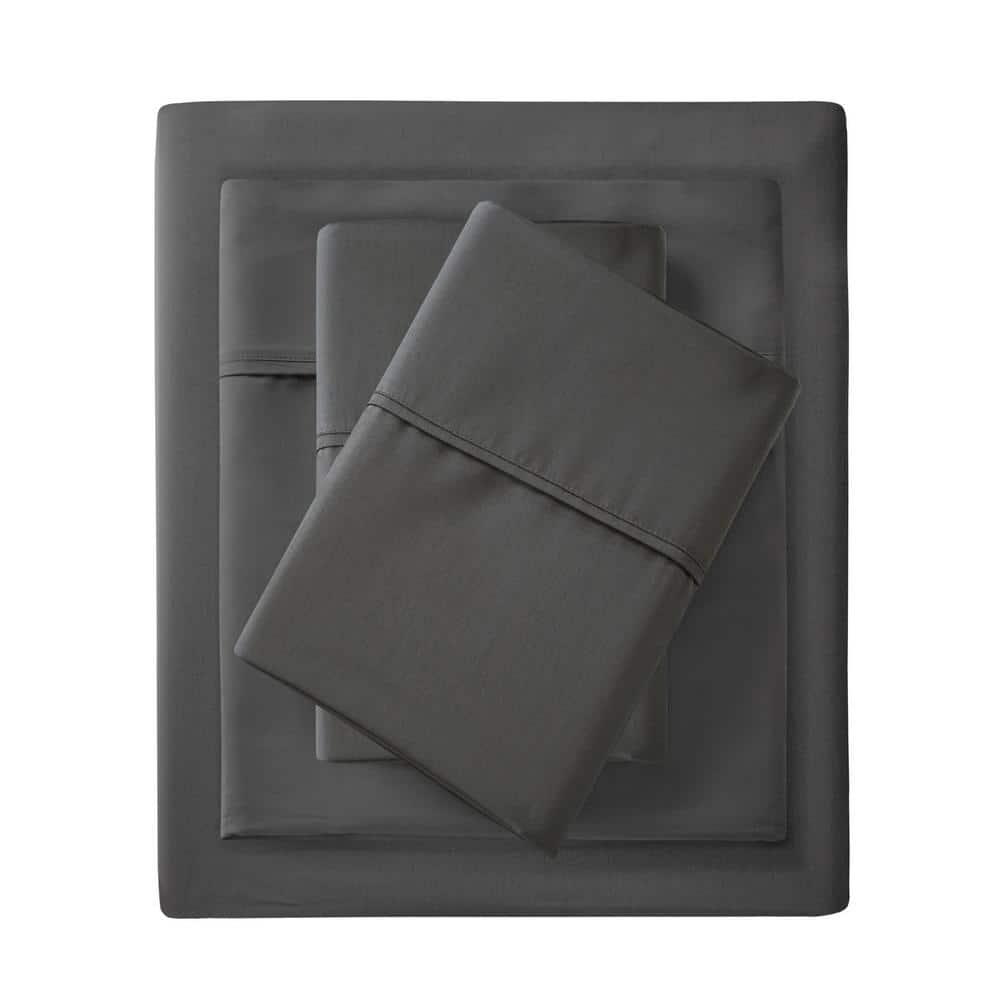 1500-Thread Count 4-Piece Charcoal Cotton Blend Queen Wrinkle Free Sheet Set price history on PriceWatchPro