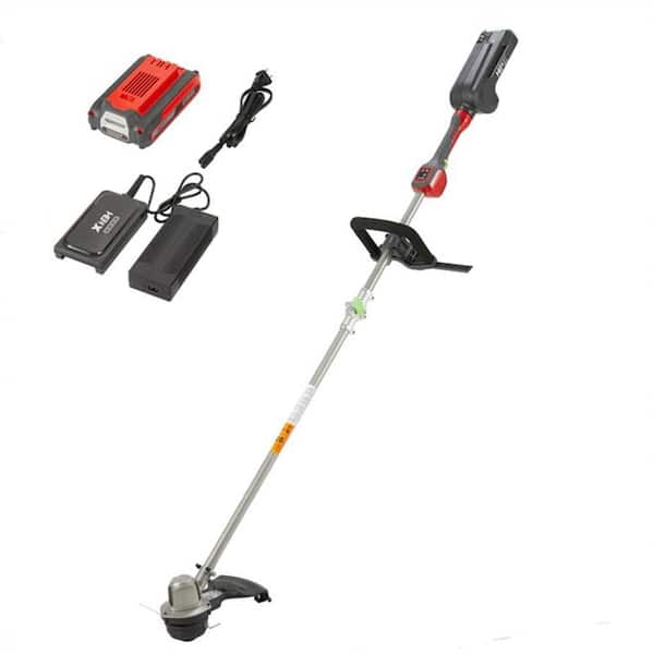 HENX A40DCZ350B01 40V Electric Cordless 14 in. Multi-Colored Pole String Trimmer with Charger and Battery - 1