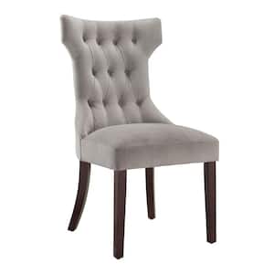 Clairborne Taupe Microfiber Tufted Dining Chairs (Set of 2)