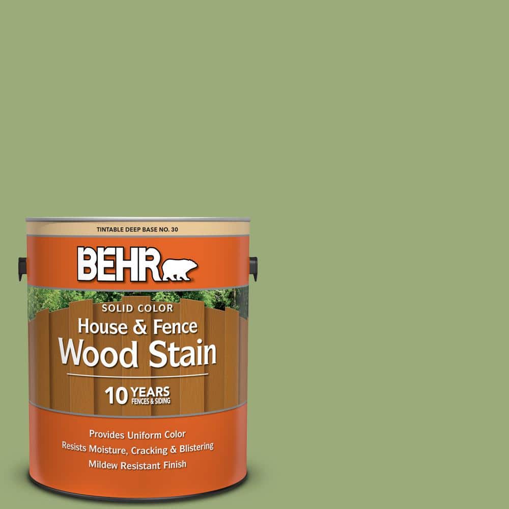 1 gal. #BIC-12 Siamese Green Solid Color House and Fence Exterior Wood Stai