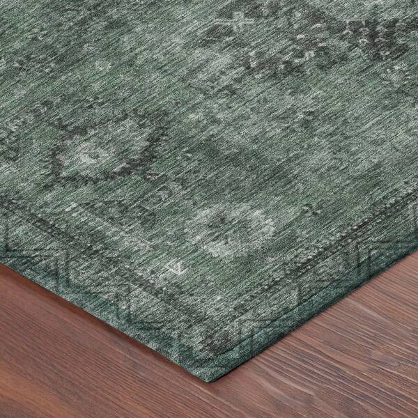 Chantille Machine Washable Indoor/Outdoor Abstract ACN2808 Mint 10 ft. x 14 ft. Area Rug