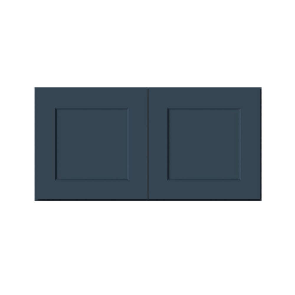 36 in. W x 12 in. D x 18 in. H Ready to Assemble Solid Wood Frame Shaker Short Wall Kitchen Cabinet in Cyber Grey price history on PriceWatchPro