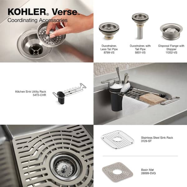 KOHLER Verse Stainless Steel Sink Rack in Stainless Steel
