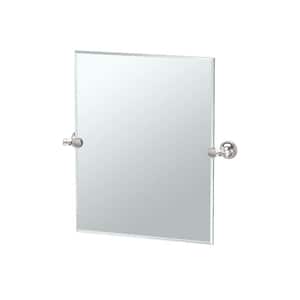 Tavern 20 in. W x 24 in. H Frameless Rectangular Beveled Edge Bathroom Vanity Mirror in Polished Nickel