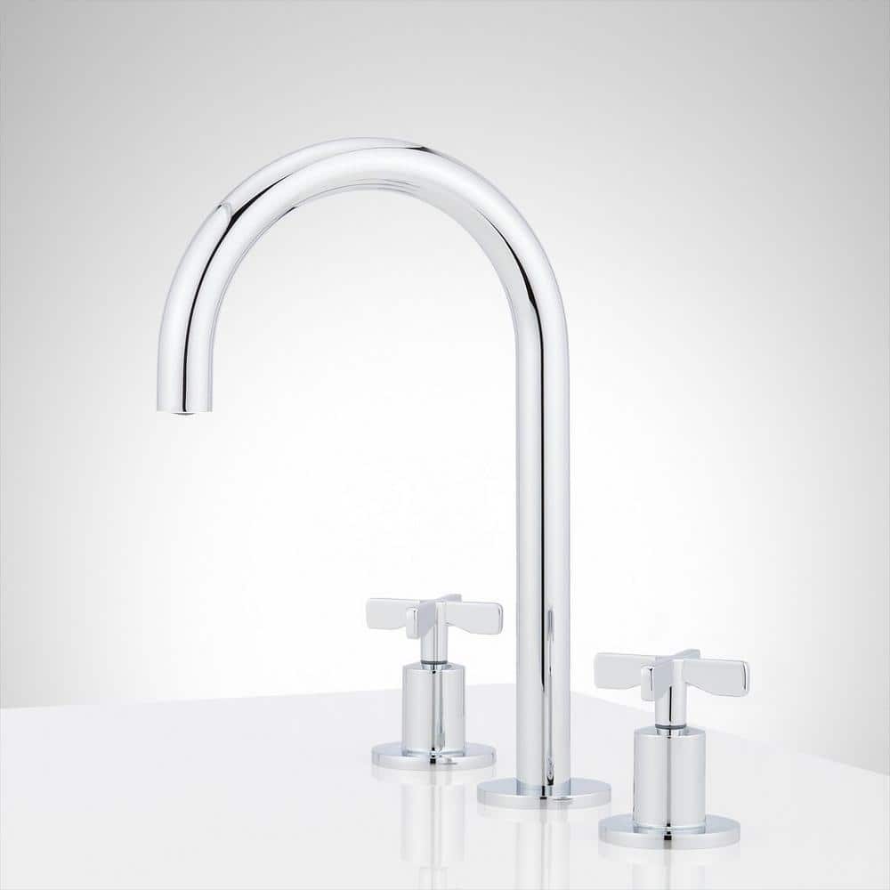 Vassor 8 in. Widespread Double Handle Bathroom Faucet in Chrome price history on PriceWatchPro