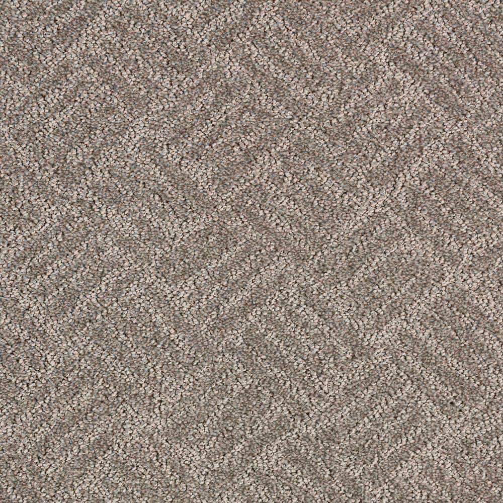 8 in. x 8 in. Pattern Carpet Sample - Embers Aloft -Color Gravel Road