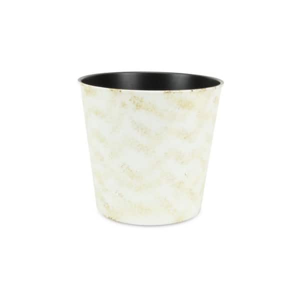 10.5 in. x 10 in. CreamIndoor/Outdoor Plastic Decorative Pots