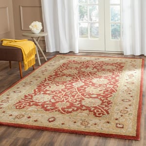 Antiquity Rust 3 ft. x 5 ft. Border Speckled Area Rug