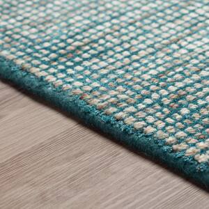 Dexter 1 Teal 2 ft. x 3 ft. Tonal Solid Wool and Viscose Indoor Area Rug