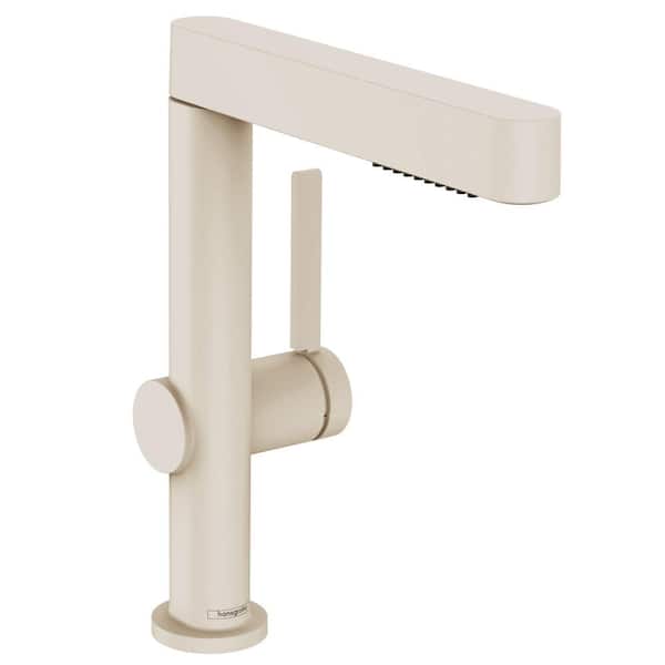 Hansgrohe Finoris Single Handle Single Hole Bathroom Faucet in Brushed Nickel
