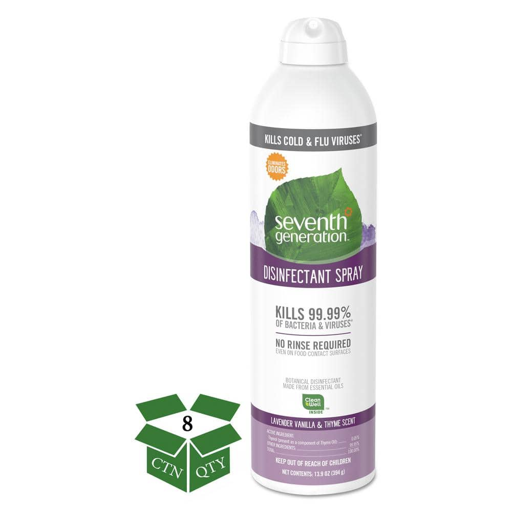 seventh generation disinfectant spray lavender vanilla and thyme