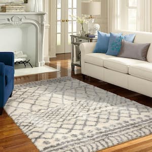 Caspian 8 ft. x 8 ft. Cream Square Moroccan Area Rug