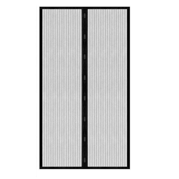 Shatex 39 in. x 82 in. Black Plastic Magnetic Screen Door