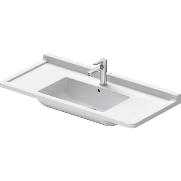 Duravit 19.13 in. W x 41.38 in. D Ceramic Vanity Top in White