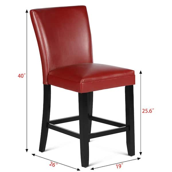 high back leather side chair