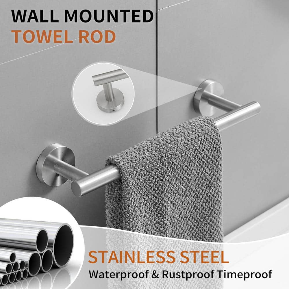 Stainless Steel 3-Piece Bathroom Hardware Set