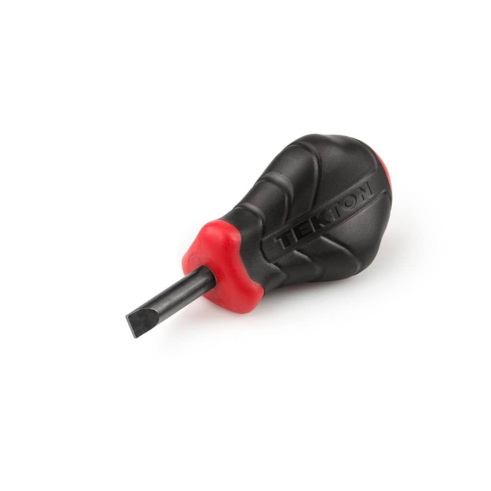 TEKTON Stubby 1/4 in. Slotted High-Torque Screwdriver