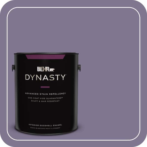 BEHR DYNASTY 1 gal. #650F-5 Purple Statice Eggshell Enamel Interior Stain-Blocking Paint & Primer