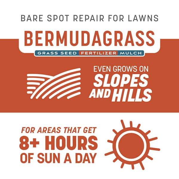 Smart Patch Bermudagrass 5 lb. 100 sq. ft. Grass Seed Bare Spot Repair with Mulch and Fertilizer
