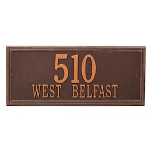 Large Rustic Wood Address Plaque B32001 - The Home Depot