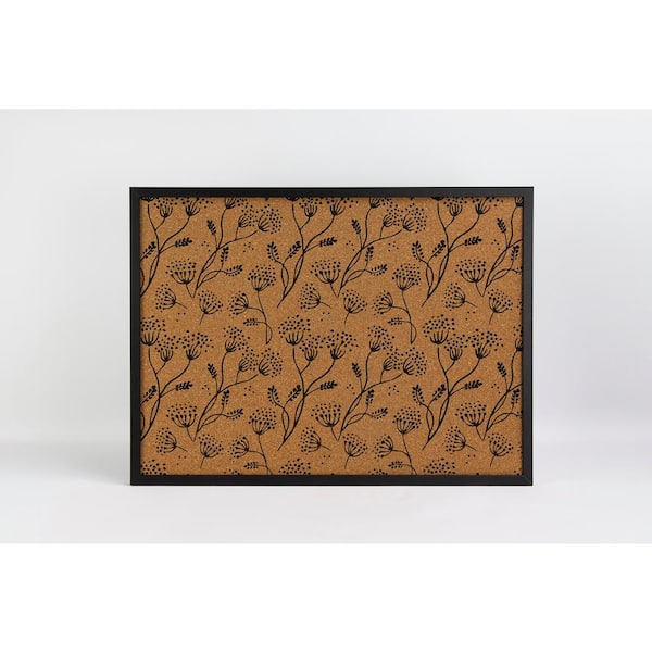 WallPOPs 23.50 L in. x 17.50 in. W x 0.81 H in. Brown and White Modern Arches Printed MDF Framed Cork Memo Board