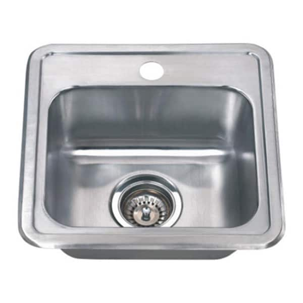 Wells Craftsmen Series Drop-In Stainless Steel 15 in. Single Bowl Kitchen Sink