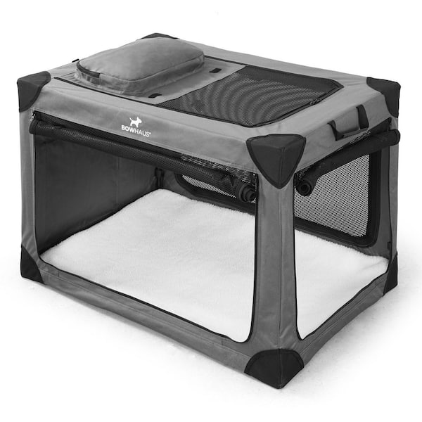 36 in. Collapsible Travel Dog Crate with Mesh Window-Medium