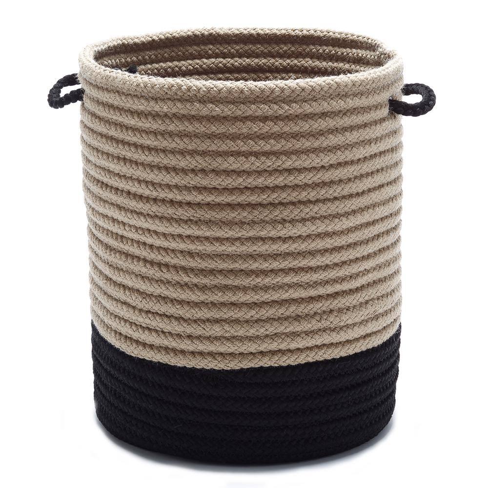 Harbor Black Round Polypropylene Basket