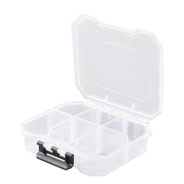 6 Pack Small Plastic Storage Bins (10.2 x 7.3 x 3.9 in)