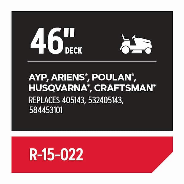 Replacement Belt for 46 in. Deck Riding Mowers, Fits AYP, Ariens, Poulan, Husqvarna, Craftsman