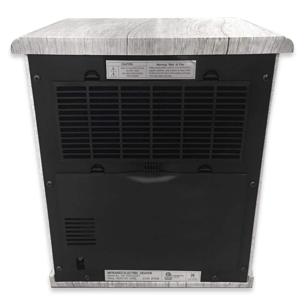 Gray Electric Infrared Convection Heater with Thermostat
