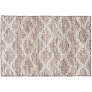 Modena Taupe 1 ft. 8 in. x 2 ft. 6 in. Southwest Accent Rug