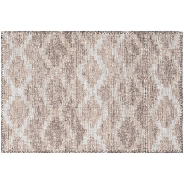 Addison Rugs Modena Taupe 1 ft. 8 in. x 2 ft. 6 in. Southwest Accent Rug