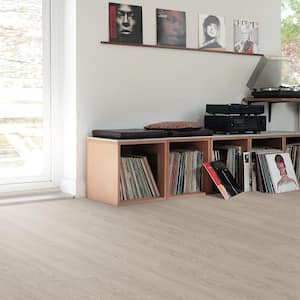 Proteco+ Silver Sand Oak 12mm T x 6.41 in. W Uniclic HDF AC4 Waterproof Laminate Wood Flooring (848 sq. ft./pallet)