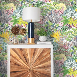 28.29 sq. ft. Tamara Day Jungle Vibe Yellow Peel and Stick Wallpaper