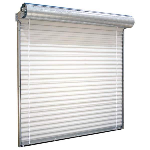 Roll-Up Collection 10 ft. x 10 ft. Non-Insulated Glossy White Garage Door without Windows