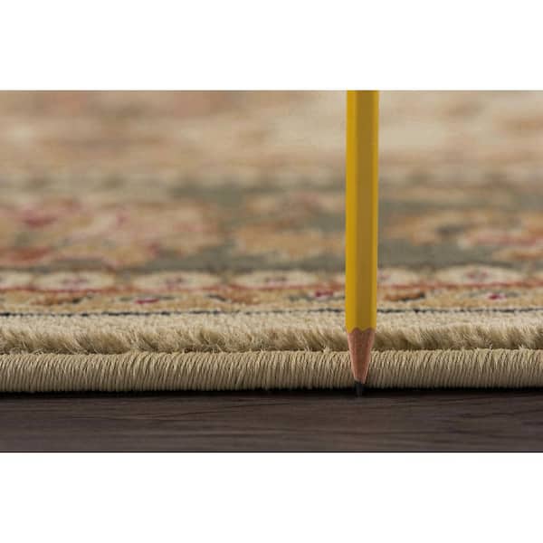 Sensation Border Ivory 9 ft. x 12 ft. Indoor Area Rug