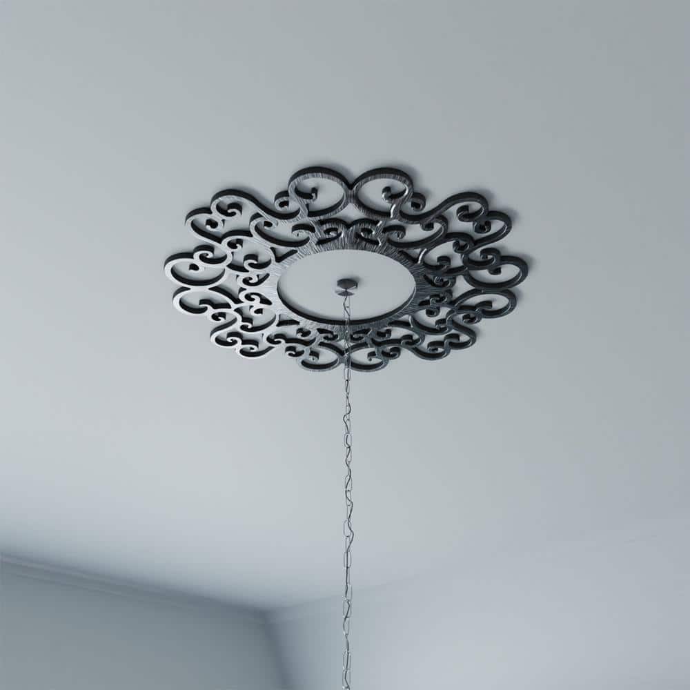 Antiqued Brass 26" PVC Pierced Ceiling Medallion