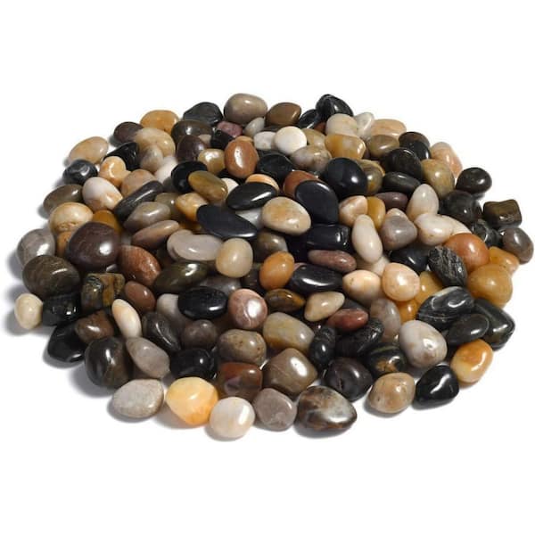 Small Decorative Mixed Color River Rock Stones 2 lbs. (32-oz)