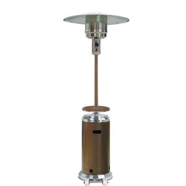48,000 BTU Stainless Steel/Hammered Bronze Propane Patio Heater